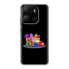 Чехол Амонг Ас для Tecno Pop 7 (AlphaPrint) (Амонг-ас)