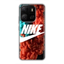 Чохол для Tecno Pop 7 - з принтом Найк (AlphaPrint) (Димчастий найк)