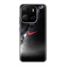 Чохол для Tecno Pop 7 - з принтом Найк (AlphaPrint) (Найк червоний)