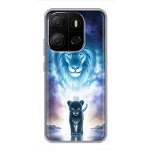 Чехол со Львом для Tecno Pop 7 (VPrint) (Маленький лев)