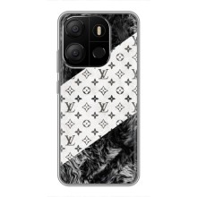 Чехол Стиль Louis Vuitton на Tecno Pop 7 (LV на белом)