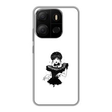 Чехлы Венсдей на Tecno Pop 7 Уэнсдей (AlphaPrint) (танец Уэнздей)