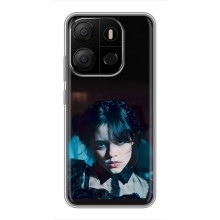 Чехлы Венсдей на Tecno Pop 7 Уэнсдей (AlphaPrint) (взгляд Уэнздей)