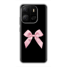 Чехол банты для Tecno Pop 7 – Бант на черном