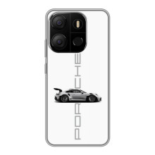 Чохол з авто Порше для Tecno Pop 7 – білий порше
