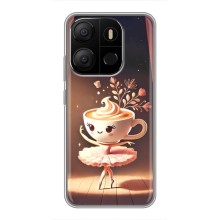 Чохол з мемом Тралалело тралала на Tecno Pop 7 (Балерина капучина)