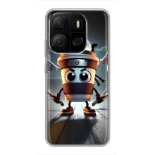 Чохол з мемом Тралалело тралала на Tecno Pop 7 (Капучіно асасіно)