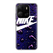 Чехол с логотипом Найк на Tecno Pop 7 – Найк на фиолетовом