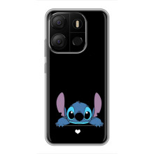 Чохол з принтом Стіч на Tecno Pop 7 (Стіч на чорному)