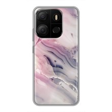 Мраморный чехол на Tecno Pop 7 (VPrint) (Пурпурный Мрамор)