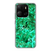 Мраморный чехол на Tecno Pop 7 (VPrint) (Салатный Мрамор)