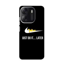 Силиконовый Чехол на Tecno Pop 7 с картинкой Nike (Later)