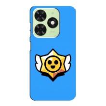Бампер (ТПУ) с принтом Brawl Stars на Техно Поп 8 – Значок