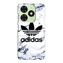 Чохли Адидас для Tecno Pop 8 (AlphaPrint) (Адідас на мраморі)
