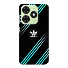 Чехлы Адидас для Tecno Pop 8 (AlphaPrint) (Адидас с полосами)