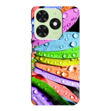 Чехлы (ART) Цветы на Tecno Pop 8 (VPrint) (Семицветик)