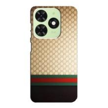 Чехлы Бренд GUCCI для Tecno Pop 8 – Фон Гуччи