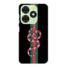 Чехлы Бренд GUCCI для Tecno Pop 8 – Змей Гуччи
