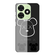 Чехлы для Tecno Pop 8 - Bearbrick Louis Vuitton (PREMIUMPrint) (БеарБрик глаза)