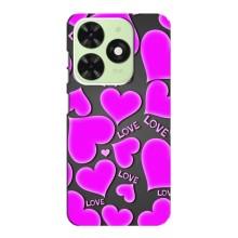 Чехлы для любимой на Техно ПОП 8 (VPrint) (Pink hearts)