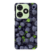 Чехлы с Фруктами для Tecno Pop 8 (VPrint) (Ежевика)