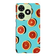 Чехлы с Фруктами для Tecno Pop 8 (VPrint) (Грейпфрут)