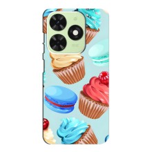 Чехлы с Фруктами для Tecno Pop 8 (VPrint) (Кексики)