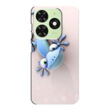 Чехлы с изображением разных животных для Tecno Pop 8 (Геккон)