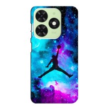 Чехлы для Tecno Pop 8 - с картинкой JORDAN (AlphaPrint) (Яркий Джордан)