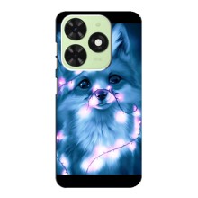 Чехлы с картинкой Лисички для Tecno Pop 8 (VPrint) (Яркая лисичка)