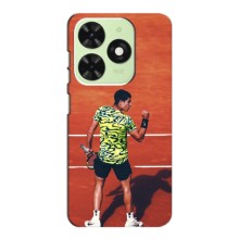 Чехлы с принтом Спортивная тематика для Tecno Pop 8 (Алькарас Теннисист)