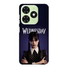 Чохол з картинкою Венсдей на Tecno Pop 8 – Wednesdey