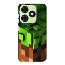 Чехол Майнкрафт на Tecno Pop 8 (AlphaPrint) Minecraft (текстура Майнкрафт)