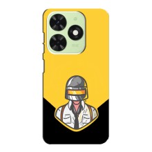 Чеjхол PUBG для ТЕКНО Поп 8 (AlphaPrint) (Пабг в шоломі)