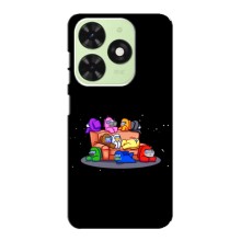 Чехол Амонг Ас для Tecno Pop 8 (AlphaPrint) (Амонг-ас)