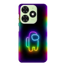 Чехол Амонг Ас для Tecno Pop 8 (AlphaPrint) (Яркий скин)