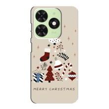 Чехол Санта Клаус для Tecno Pop 8 – Merry Christmas