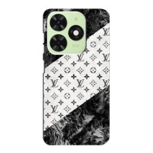 Чохол Стиль Louis Vuitton на Tecno Pop 8 (LV на білому)