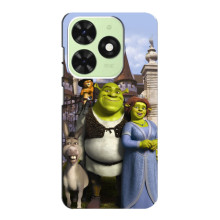 Чехол с мультфильмом Шрек на Tecno Pop 8