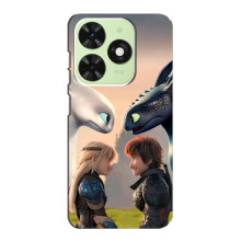 Чехол как приручить дракона на Tecno Pop 8 – Гикавка и Астрид