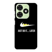 Чехол с логотипом Найк на Tecno Pop 8 – Nike just do it