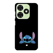 Чохол з принтом Стіч на Tecno Pop 8 (Стіч на чорному)