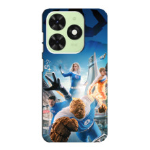 Чехол с принтом Фантастическая четверка для Tecno Pop 8 – Герои Фантастической четверки