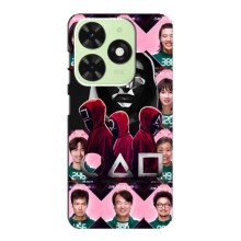 Чехол Гра в кальмара для Tecno Pop 8 – Персонажи игры кальмара