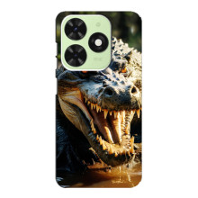 Чехол с картинкой «Хищники» для Tecno Pop 8 – Крокодил