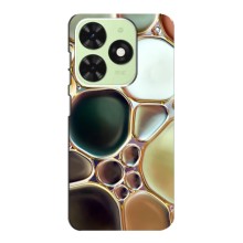 Мраморный чехол на Tecno Pop 8 (VPrint) (Радужный Мрамор)