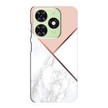 Мраморный чехол на Tecno Pop 8 (VPrint) (Тройной мрамор)
