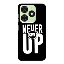 Силіконовый Чохол на Tecno Pop 8 з картинкою НАЙК (Never Give UP)