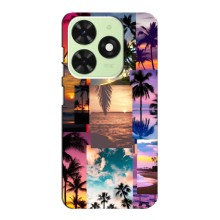 Силіконовий чохол з КАРТИНКАМИ літо для Tecno Pop 8 (AlphaPrint) (Літня відпустка)