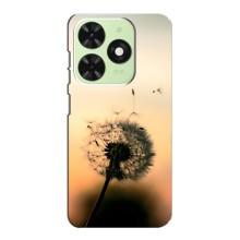 Силиконовый Чехол с одуванчиками на Tecno Pop 8 – Роздумаханый одуванчик
